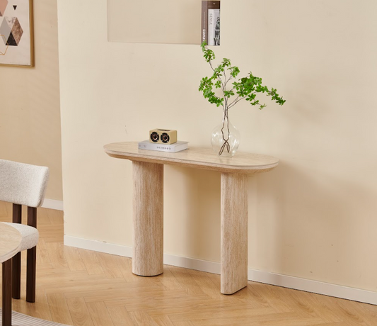 Console Finea céramique travertin 120cm
