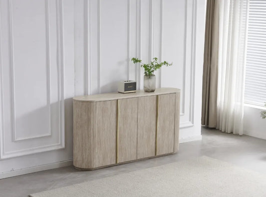 Buffet Calypso céramique travertin 180cm