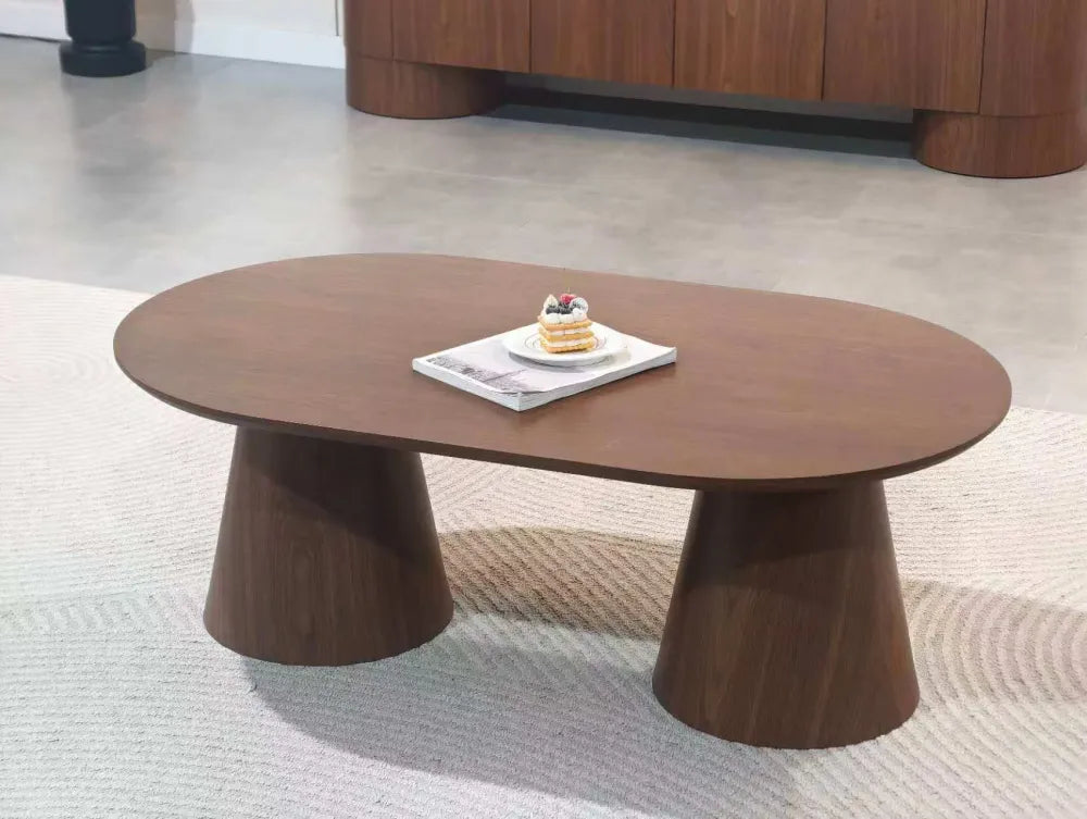 Table basse Iconic MDF noyer 120cm