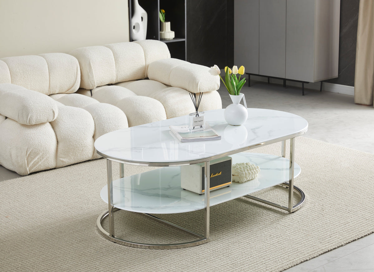 Table basse Leila doré 130cm